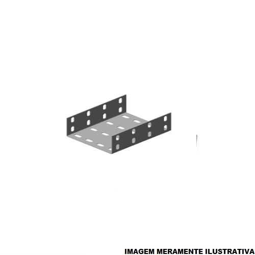 Emenda U Perfurada Galvanizada Eletrolítica Interna 300x100 mm para Eletrocalha