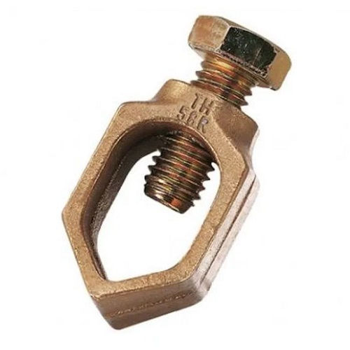 Grampo Cobre Para Aterramento Para Cabo E Haste 12,70-15,88MM2 - 1/2"-5/8" TH 12-58