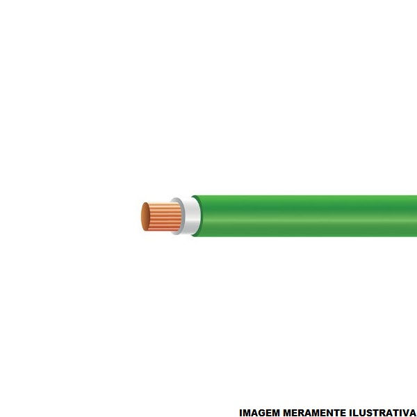 Cabo Cobre Isolado HEPR 90G 0,6/1 kV 1x 120,00 mm² ATOX FLEX Verde NBR 13248 Classe 5