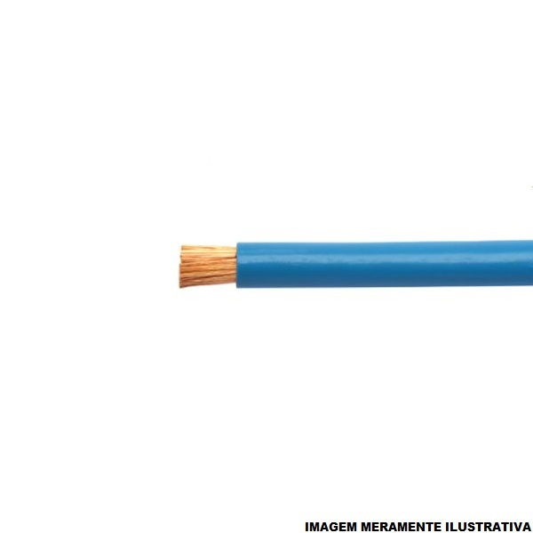 Cabo Cobre Isolado PVC 70G 750V 1x 6,00 mm² ATOX FLEX Azul NBR 13248 Classe 5