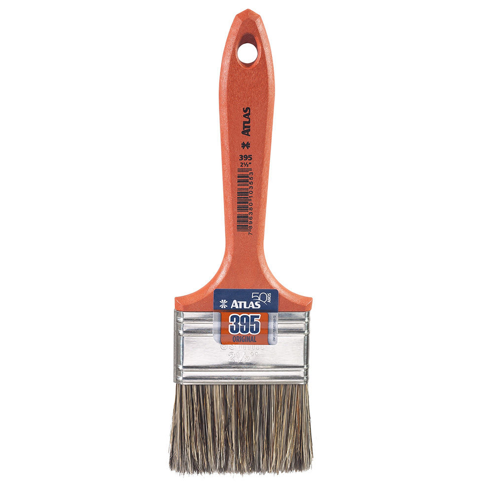 Pincel Cerdas Gris Sintética para Tinta Óleo/Esmalte 1/2"