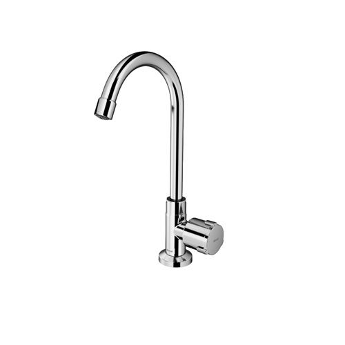 Torneira Lavatório Metálica para Balcão 1/4" de Volta 1/2" Cromada Alta Nova Riva