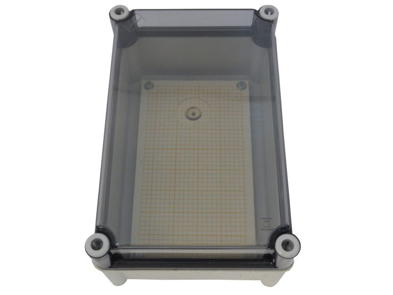 Caixa Ligação Sobrepor Poliéster 70x180x125 mm Cinza com Tampa IP66