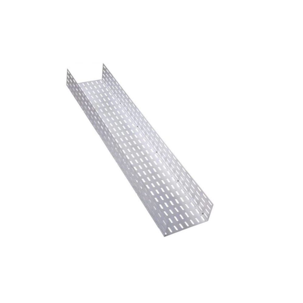 Eletrocalha Perfurada Galvanizada Eletrolítica 50x50x3000 mm sem Tampa sem Virola Chapa 18