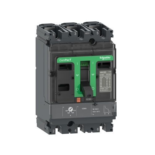 Disjuntor Termomagnético Fixo Tripolar NSX100N 63A 90 KA/50 KA 220/380VCA Caixa Moldada