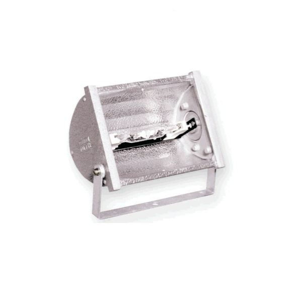 Projetor Retangular Chapa Alumínio Lateral Alumínio Fundido 70/150W com Base RX7S sem Alojamento IP65 Cinza Refletor