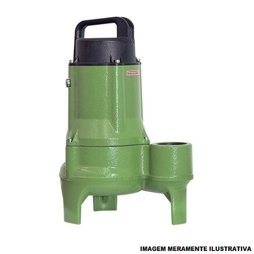 Motobomba Centrífuga Monofásica 1/2 CV BCS-255 220VCA Submersível Verde IP68