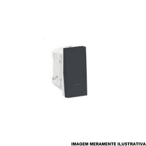 Módulo Módulo Interruptor Simples 10A/250VCA PVC Grafite Linha Graphite Orion