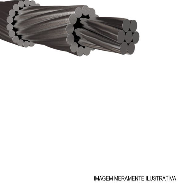 Cabo Alumínio Cabo Alumínio CAA NU 1x 336,40 MCM Linnet NBR 7271 Classe 2 (0,690 Kg/m)