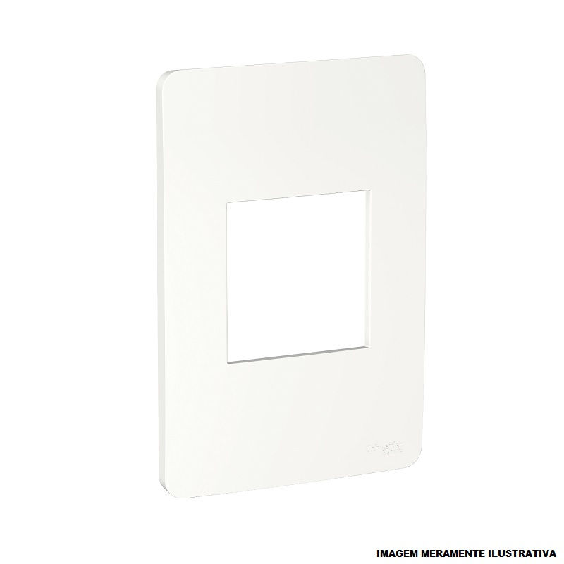 Placa PVC para 2 Módulos 4x2 Branca Linha Essence Orion