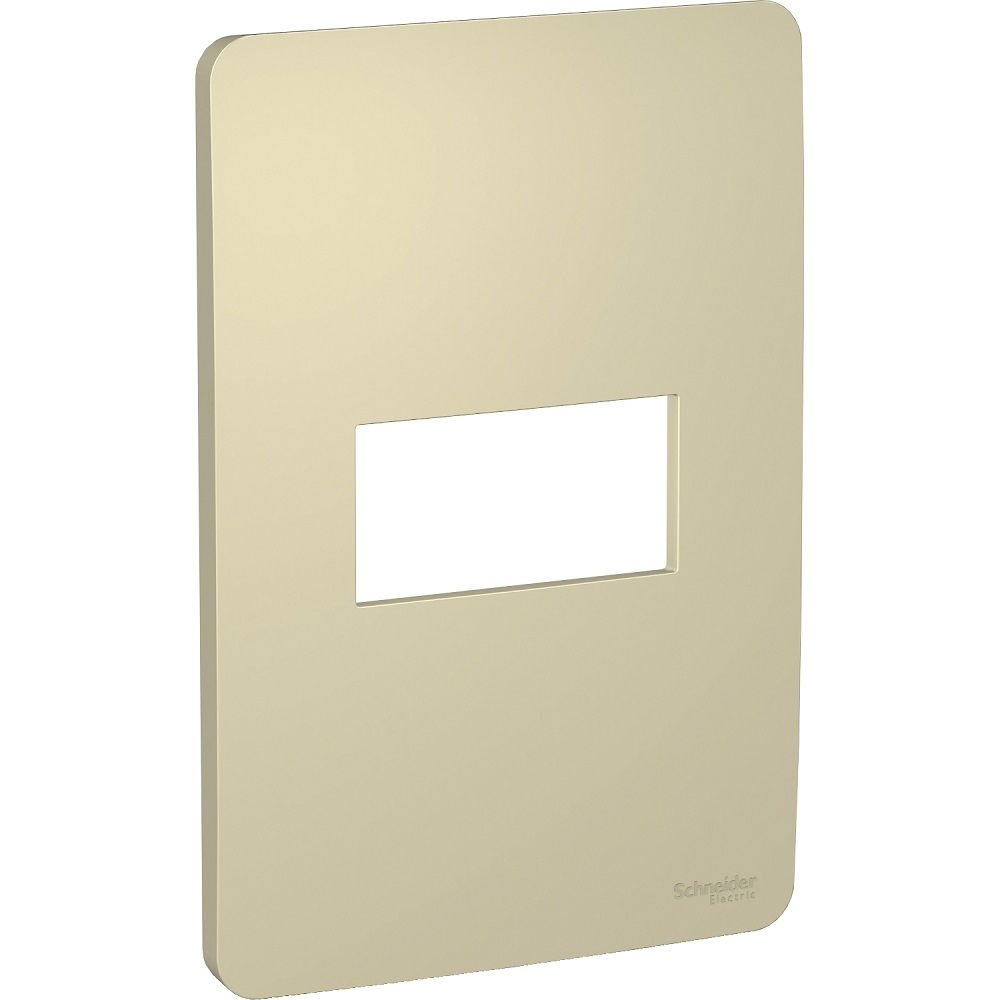 Placa PVC para 1 Módulo Horizontal 4x2 Dourada Linha Essence Orion Horizon Gold