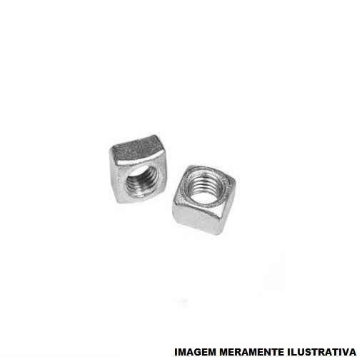 Porca Quadrada Galvanizada a Fogo 16 mm