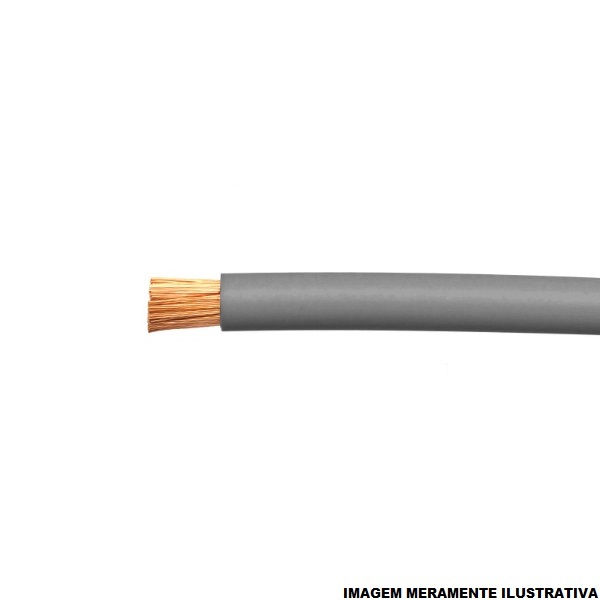 Cabo Cobre Isolado PVC 70G 750V 1x 1,50 mm² ATOX FLEX Cinza NBR 13248 Classe 5