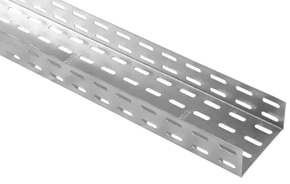 Eletrocalha Perfurada Galvanizada Eletrolítica 100x50x3000 mm sem Tampa sem Virola Chapa 18