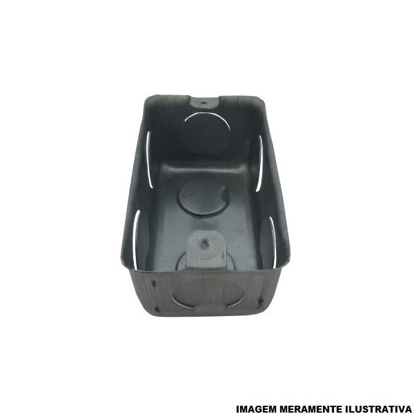 Caixa Derivação Embutir Ferro Galvanizada 4x2 Fixo