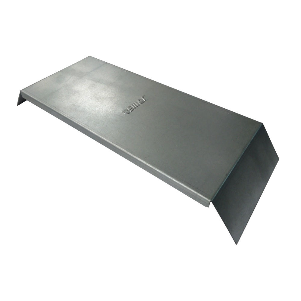 Tampa Curva Vertical Externa 90G Encaixe para Eletrocalha Galvanizada Eletrolítica 100x100 mm Chapa 22