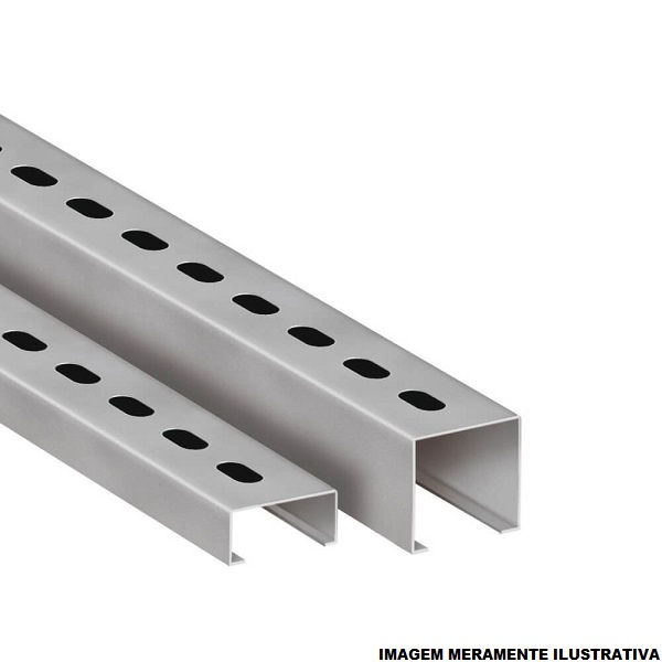 Perfilado Perfurado Galvanizado Eletrolítico 19x38 mm 3 M Chapa 20