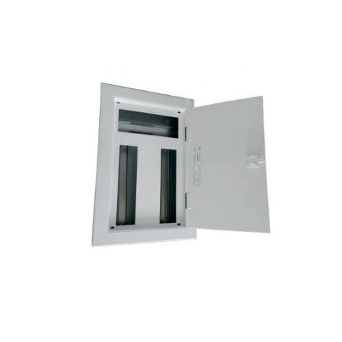 Quadro de Distribuição Quadro de Distribuição Metálico Sobrepor 28/20 Disjuntores DIN/ul sem Barramento 100A com Geral Branco Kit Único