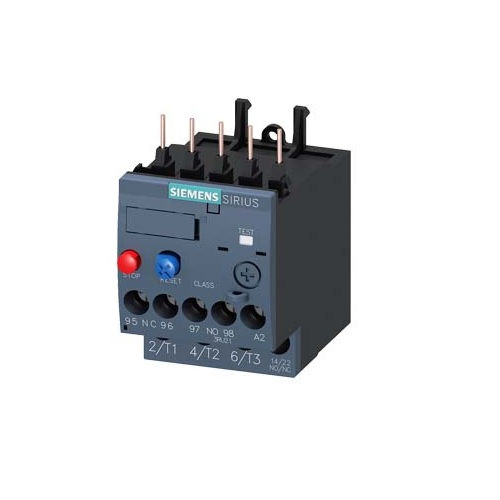 Relé Sobrecarga Relé Sobrecarga Tripolar 3RU2116 Mini 0,90-1,25A 1NA+1NF S00 para Contator 3RT2015A 3RT2018 Conexão para Parafuso