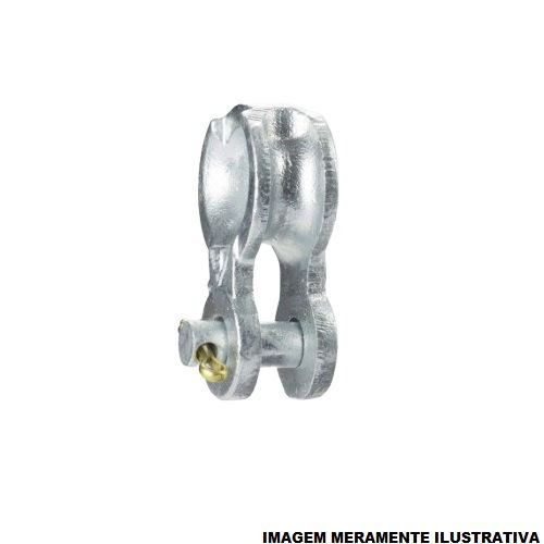 Manilha Sapatilha Ferro Fundido para Distribuição 50KN