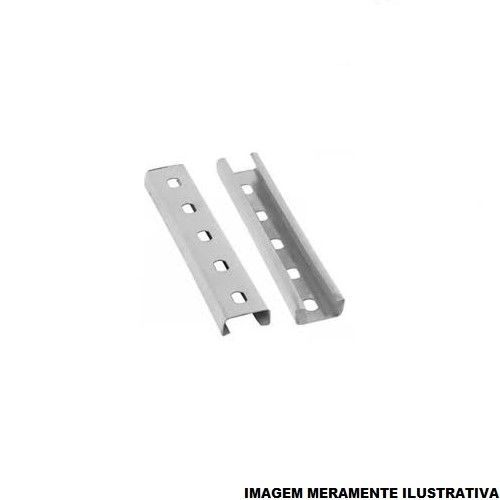 Perfilado Perfurado Galvanizado Eletrolítico 19x38 mm 6 M Chapa 16