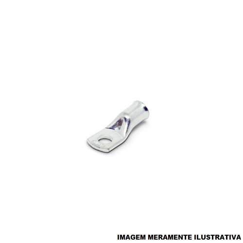 Terminal Cobre Estanhado a Compressão Simples YA 10,00 mm² com 1 Furo M6,5