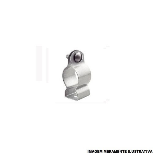 Abraçadeira Abraçadeira Galvanizada Eletrolítica Tipo D 3.1/2" com Porca e Parafuso para Eletroduto