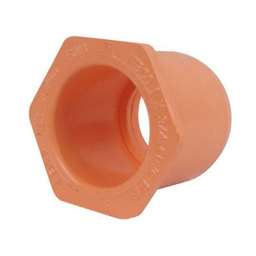 Adaptador CPVC Fire Fêmea/Fêmea para Bico Sprinklers 1"X1/2" Laranja com Rosca NPT