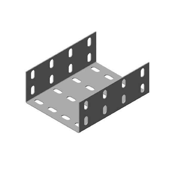 Emenda U Perfurada Galvanizada Eletrolítica Interna 150x50 mm para Eletrocalha