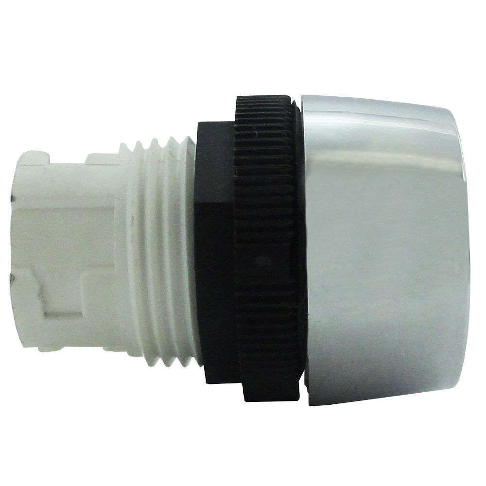 Botão Botão Pulsador PVC Faceado 16,00 mm Verde Aro Preto Retangular com Elemento 1NA+1NF Luminoso sem Gravação