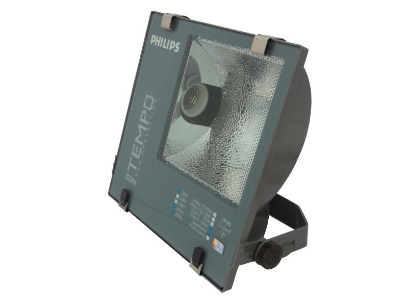 Projetor Retangular Alumínio Fundido Lateral Alumínio Fundido 70/150W com Soquete E40 com Alojamento IP65 Preto Refletor