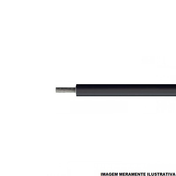 Cabo Cobre Isolado PVC 120G 1,8 Kv/CC 1x 6,00 mm² ATOX Solar Preto NBR 16612 Classe 5