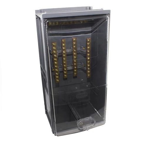 Caixa Modular Proteção Barramento Externa Policarbonato 423x260x146 mm Cinza Padrão Equatorial