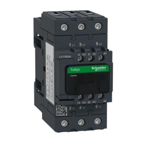 Contator Principal Tripolar 50A 1NA+1NF 120VCA 50/60 Hz LC1D50 Tesys-d Conexão para Parafuso