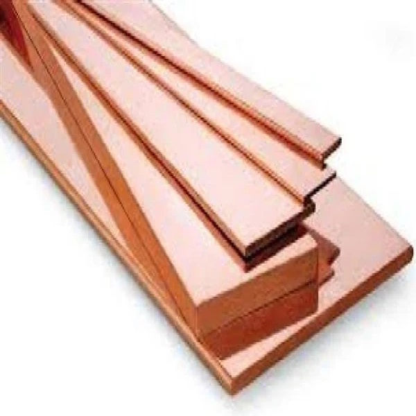 Barra Chata Cobre Retangular 1/2"X1/16" 12,70x1,59 mm 0,180 kg para Metro