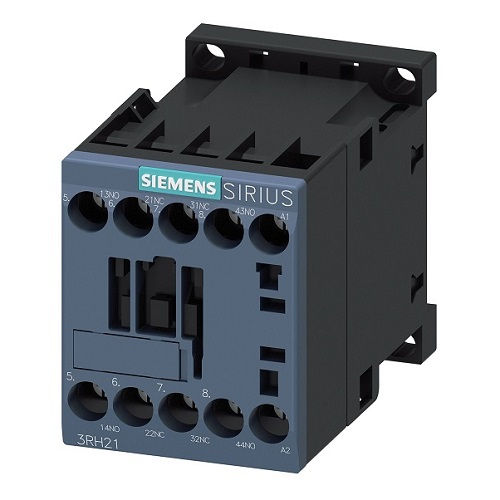 Contator Auxiliar 10A Mini S00 4NA 110VCC 3RH21 40 Conexão Parafuso