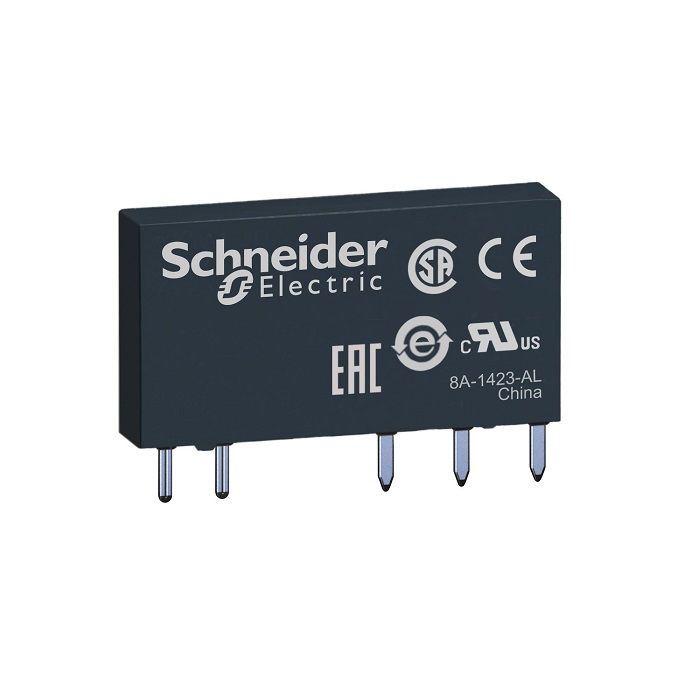 Relé Miniatura Relé Miniatura para Acoplador Relé RSL1AB4ND 6A 60VCC 1 Contato Reversível Estreito sem Base Largura 6,2 mm sem LED