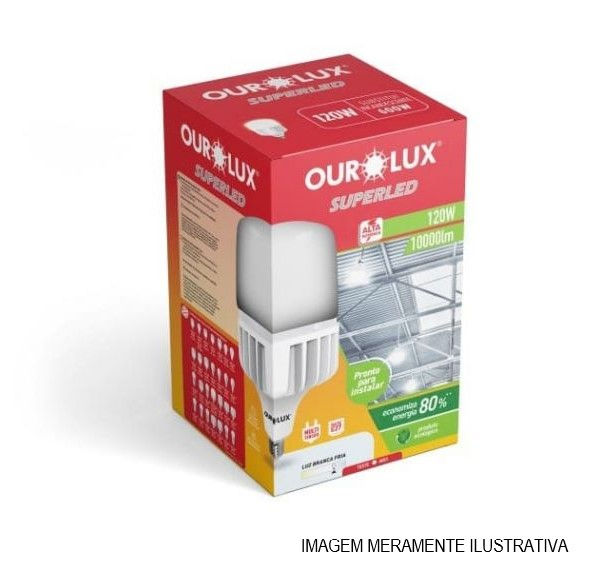 Lâmpada Lâmpada LED 120W Alta Potência E27 Bivolt 6500K 10000 lm 25.000H