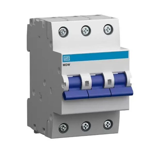 Disjuntor Termomagnético Fixo Tripolar MDW B 20A 5 KA/3 KA 220/380VCA DIN