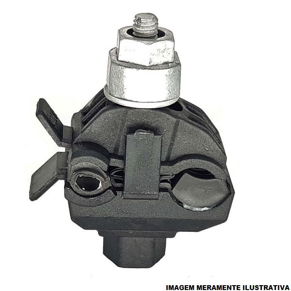 Conector Perfurante Derivação Cobre Estanhado P-16-120,00 mm² D-16-120,00 mm² Preto