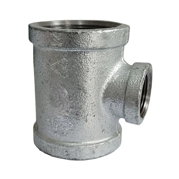 Te Redução Ferro Maleável Galvanizado a Fogo 2.1/2"X2"