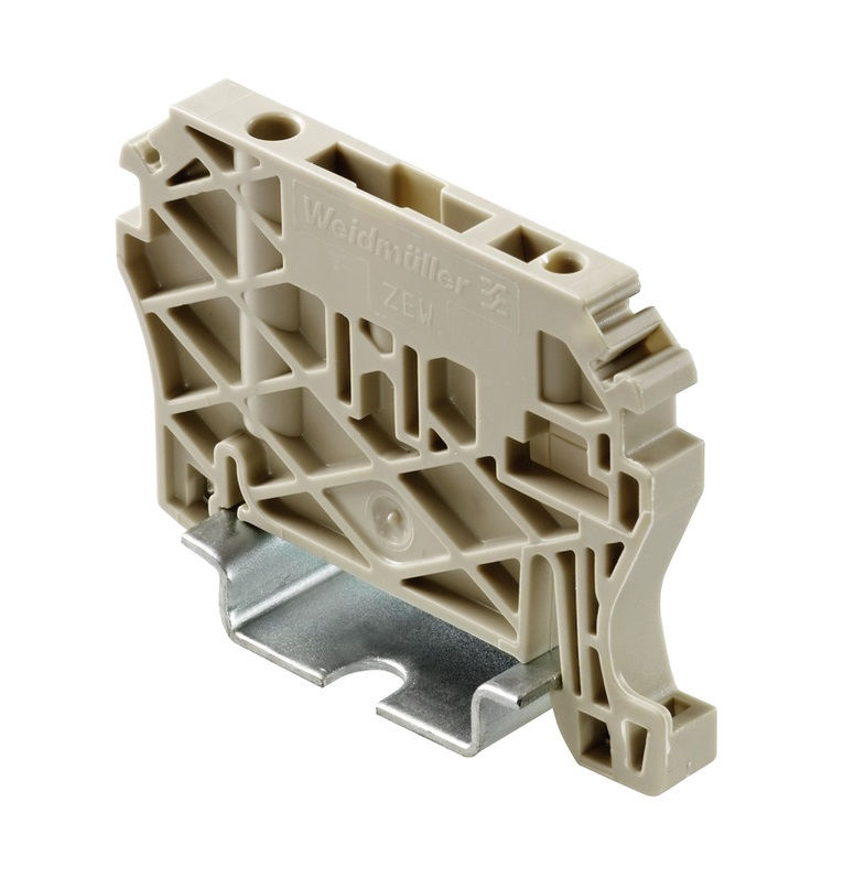 Poste Final Poliamida para Trilho 35 mm 6 mm Cinza