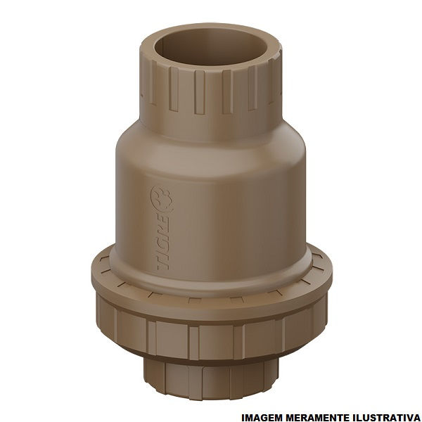 Válvula Válvula PVC Retenção Soldável 50 mm Classe 15 Marrom Água Fria