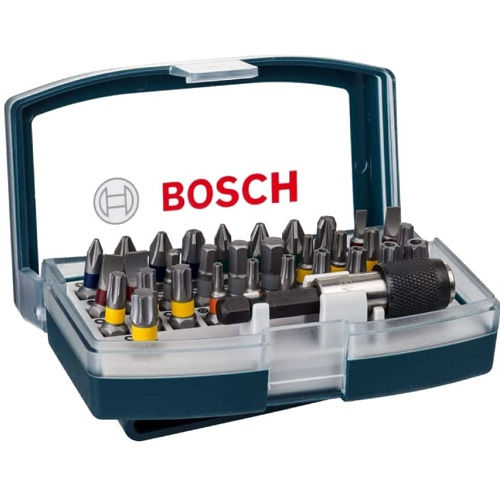 Jogo Bits Com 32 Peças para Aparafusar Extra Hard com Maleta Plástica