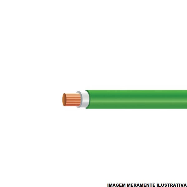Cabo Cobre Isolado HEPR 90G 0,6/1 kV 1x 95,00 mm² ATOX FLEX Verde NBR 13248 Classe 5