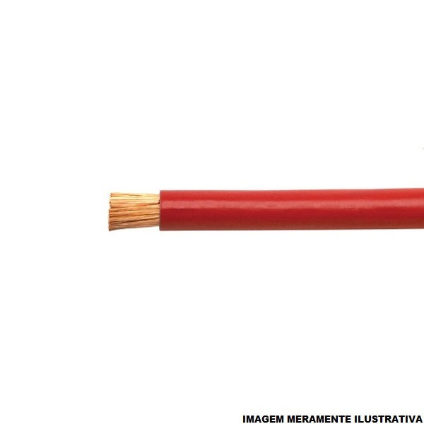Cabo Cobre Isolado PVC 70G 750V 1x 4,00 mm² ATOX FLEX Vermelho NBR 13248 Classe 5