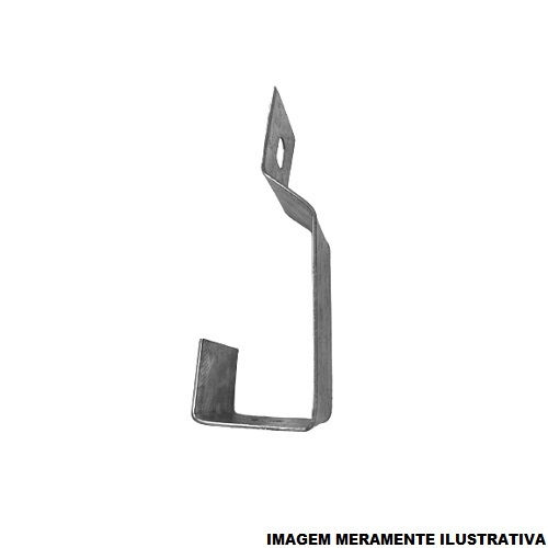 Suporte Gancho Tipo J para Perfilado Suspensão Vertical Galvanizado Eletrolítico para Cabo