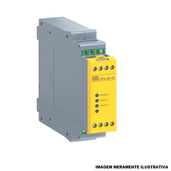 Relé Controlador Relé Controlador Cpls-d 3A 24VCC 2NA-1NF para Parada de Emergência