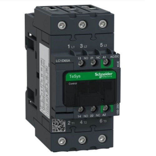 Contator Principal Tripolar 65A 1NA+1NF 100-250VCA/CC 50/60 Hz LC1D65 Tesys-Green Conexão para Parafuso