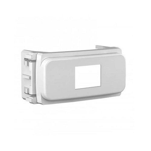 Módulo Módulo Frontal para Conector RJ45 sem Conector PVC Branco Linha Compose (Embalagem com 2 Pecas)